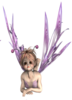 Fantasy Fairy Head Wings Purple Image